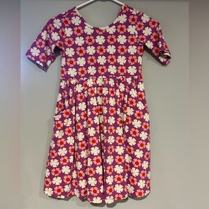 Hanna Andersson Elbow Print Skater Dress
